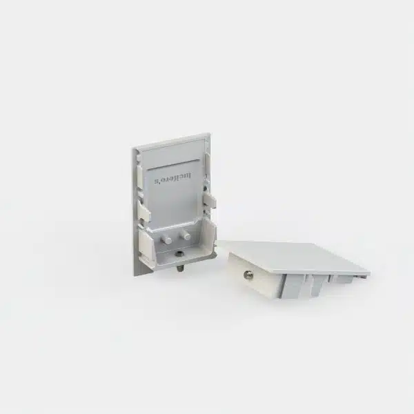 Coppia di testate per profilo 40mm