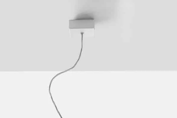 TRANSPARENT POWER CABLE KIT WITH WHITE CEILING CANOPY