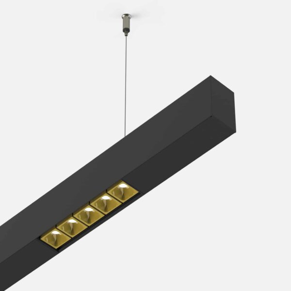 Minifile sospensione con moduli Leva luce diretta