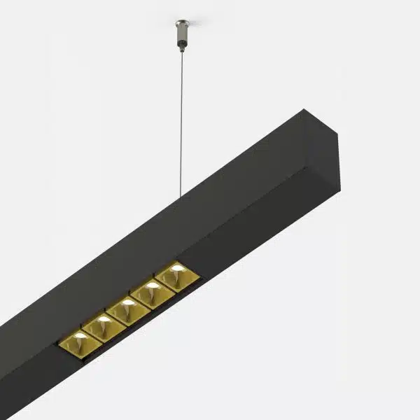 Minifile sospensione con moduli Leva luce diretta